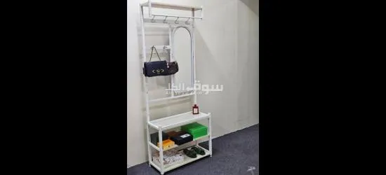 ستاند معدني مع مراية لحفظ مقتنيات البيت - 3