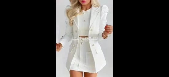 بدلة في اي بي نسائية بيضاء