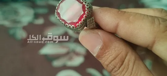 خاتم ياقوت اصلي حر عمره اكثر من 100 سنه حجم كبير صافي بورمي - 2