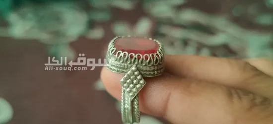 خاتم ياقوت اصلي حر عمره اكثر من 100 سنه حجم كبير صافي بورمي - 3