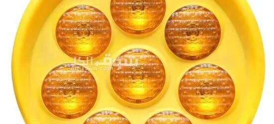 طاحونه دائريه مضيئه للطرق المظلمه ولافت النظر