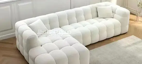 Boucle Upholstered Luxurious Sofa